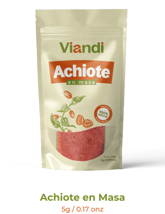 Producto de achiote en masa viandi
