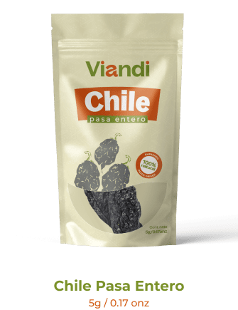 Chile pasa entero producto viandi