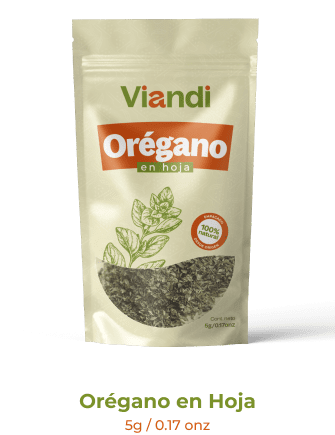 Orégano en hoja viandi producto